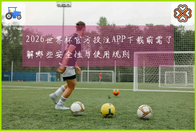 2026世界杯官方投注APP下载前需了解哪些安全性与使用规则