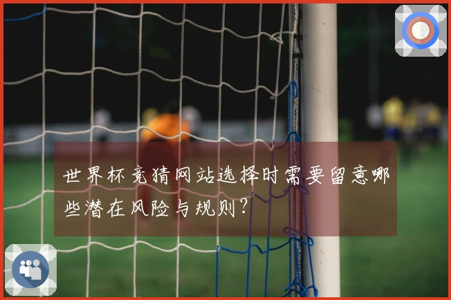 世界杯竞猜网站选择时需要留意哪些潜在风险与规则？